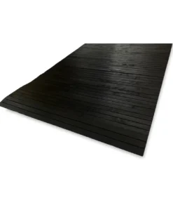TAPPETO cucina IN LEGNO bamboo WOODY unito NERO