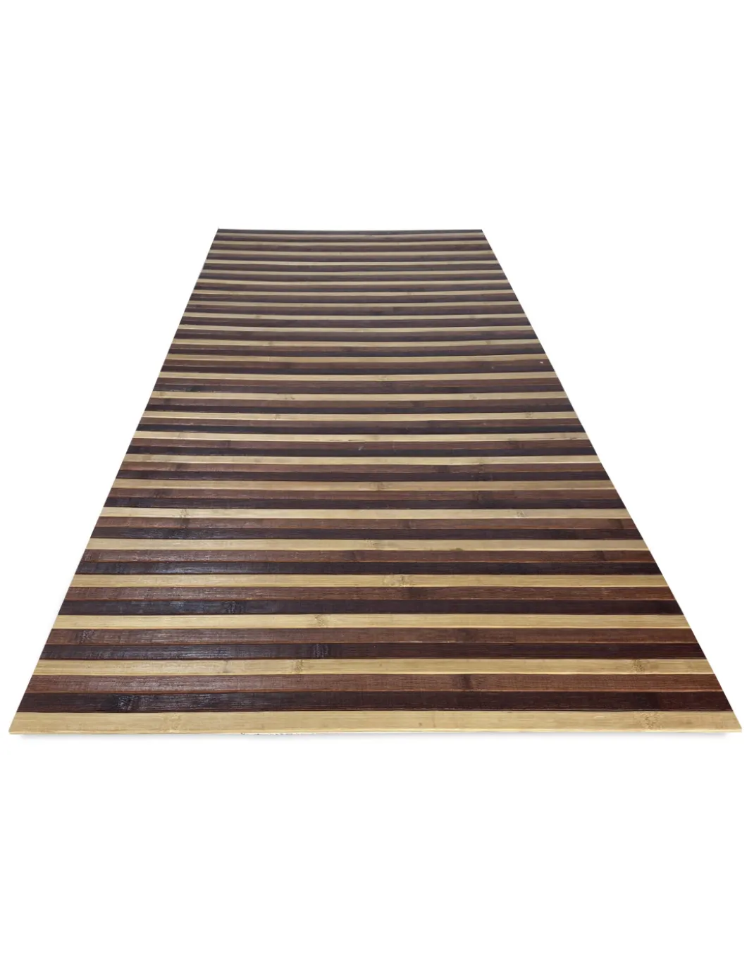 TAPPETO cucina WOODY IN legno BAMBOO MARRONE SFUMATO tutte le misure