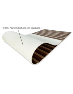TAPPETO cucina WOODY IN legno BAMBOO MARRONE SFUMATO tutte le misure