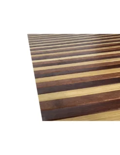 TAPPETO cucina WOODY IN legno BAMBOO MARRONE SFUMATO tutte le misure