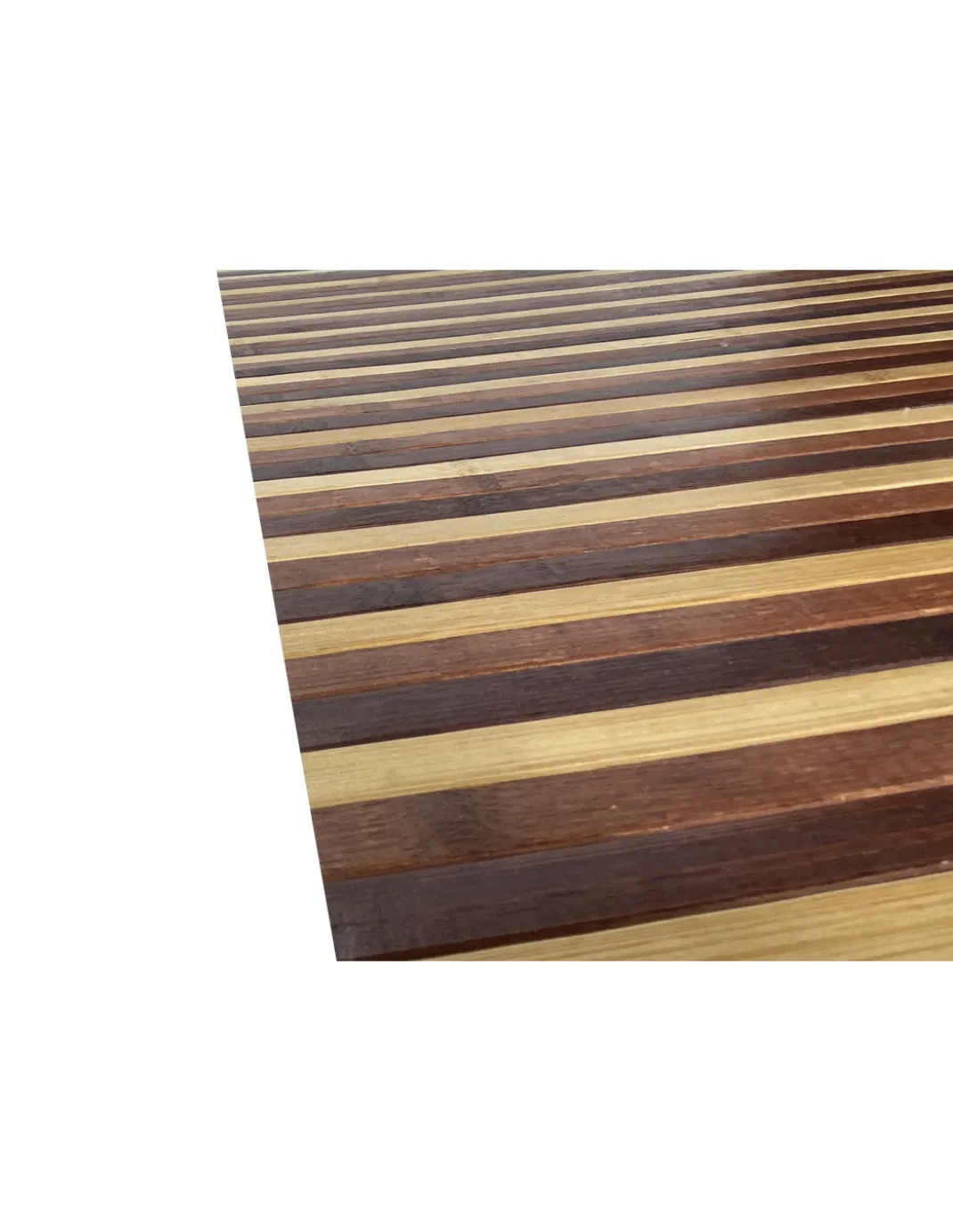 TAPPETO cucina WOODY IN legno BAMBOO MARRONE SFUMATO tutte le misure