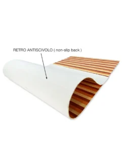 TAPPETO cucina WOODY © IN legno BAMBOO ARANCIO SFUMATO tutte le misure