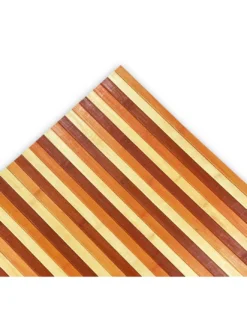 TAPPETO cucina WOODY © IN legno BAMBOO ARANCIO SFUMATO tutte le misure