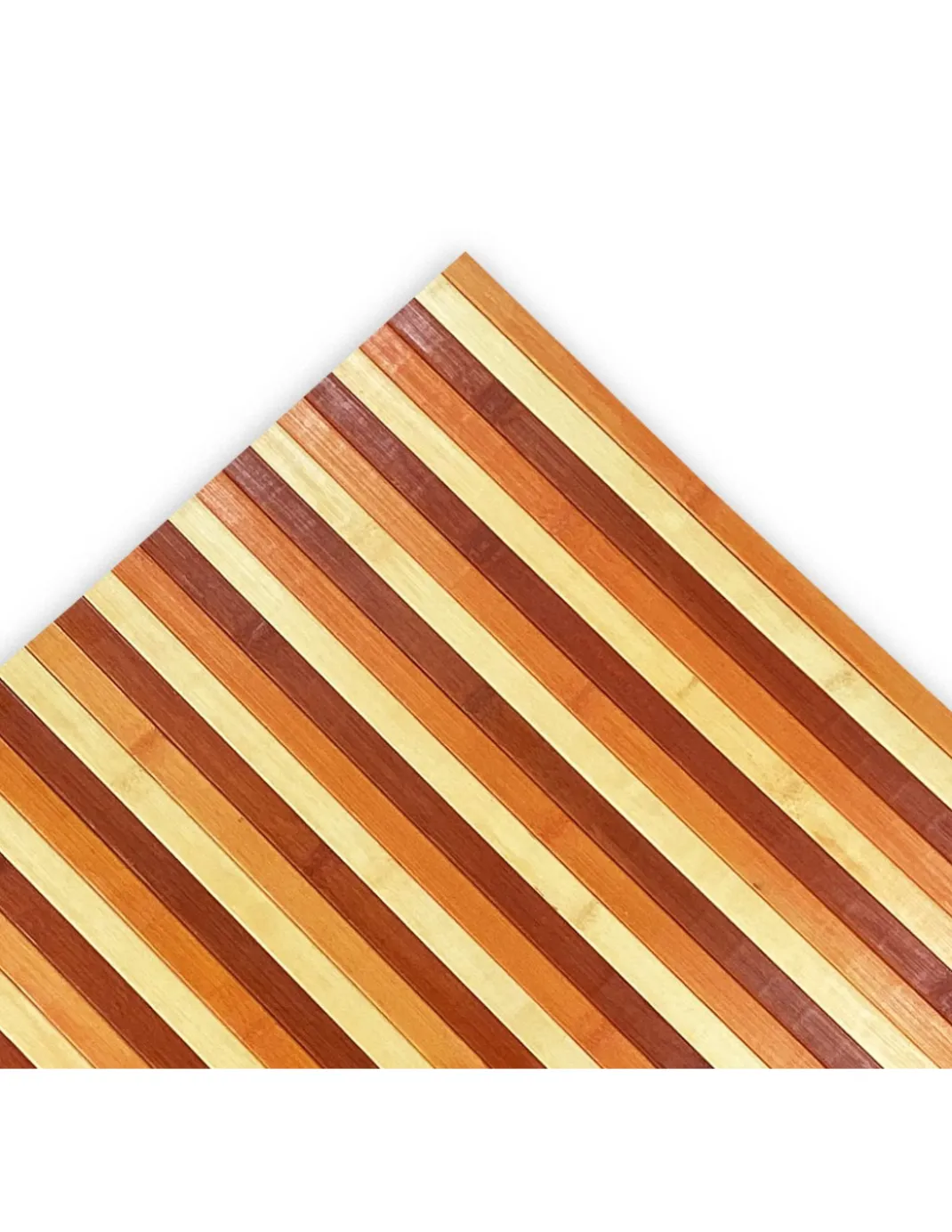 TAPPETO cucina WOODY © IN legno BAMBOO ARANCIO SFUMATO tutte le misure