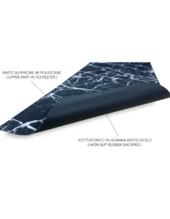 TAPPETO Runner da CUCINA Passatoia Antiscivolo Effetto MARMO made in Italy