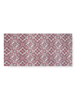 TAPPETO Runner da CUCINA Passatoia Antiscivolo MAIOLICA ROSSO made in Italy