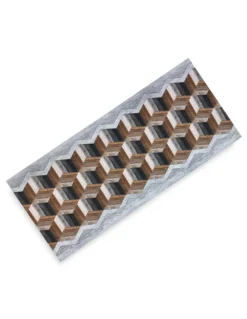 TAPPETO Runner da CUCINA Passatoia Antiscivolo GEOMETRICO made in Italy