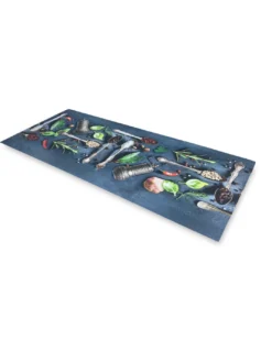 TAPPETO Runner da CUCINA Passatoia Antiscivolo CUCCHIAI e SPEZIE made in Italy
