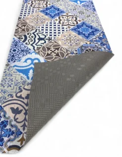TAPPETO Runner da CUCINA Passatoia Antiscivolo MAIOLICA MARE made in Italy