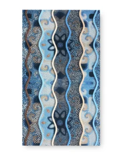 TAPPETO Runner da CUCINA Passatoia Antiscivolo ONDA MARE made in Italy