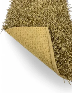 Tappeto Shaggy Beige Moderno - Pelo Lungo 6 cm - Antiscivolo, 12 Misure - Annodato a Mano, Elegante e Morbido