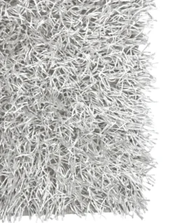 Tappeto Shaggy Bianco Moderno - Pelo Lungo 6 cm - Antiscivolo, 12 Misure - Annodato a Mano, Morbido e Resistente