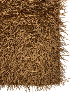 Tappeto Shaggy Nocciola Moderno - Pelo Lungo 6 cm - Antiscivolo, 12 Misure - Annodato a Mano, Robusto e Morbido
