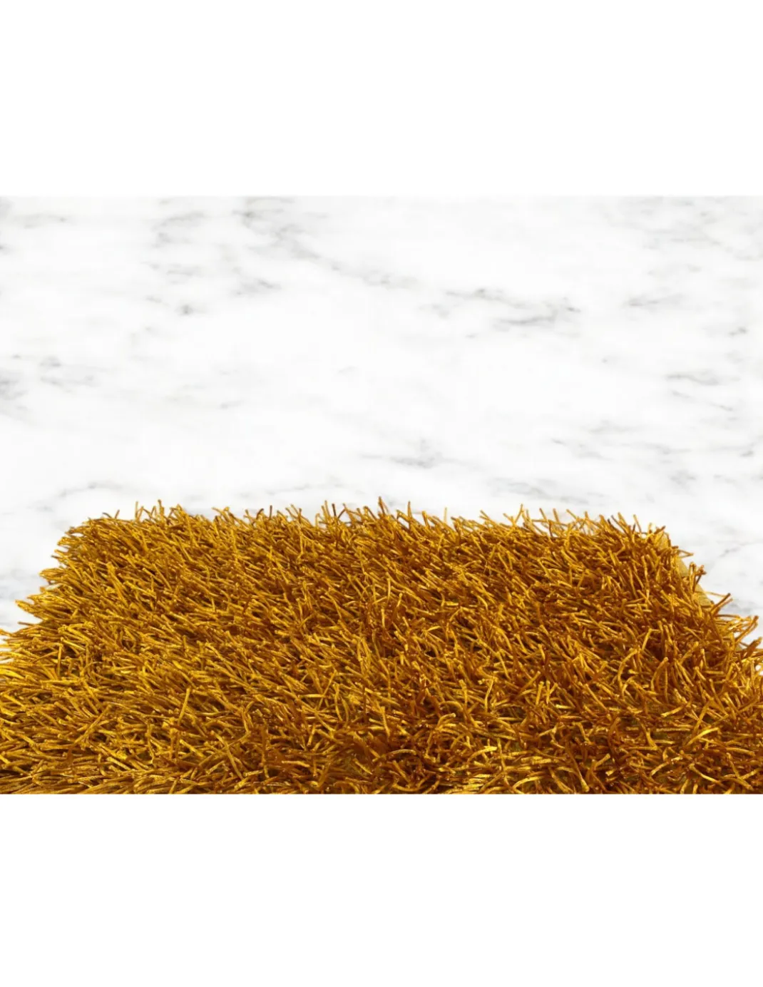 Tappeto Shaggy Ocra Moderno - Pelo Lungo 6 cm - Antiscivolo, 12 Misure - Annodato a Mano, Robusto e Sofisticato