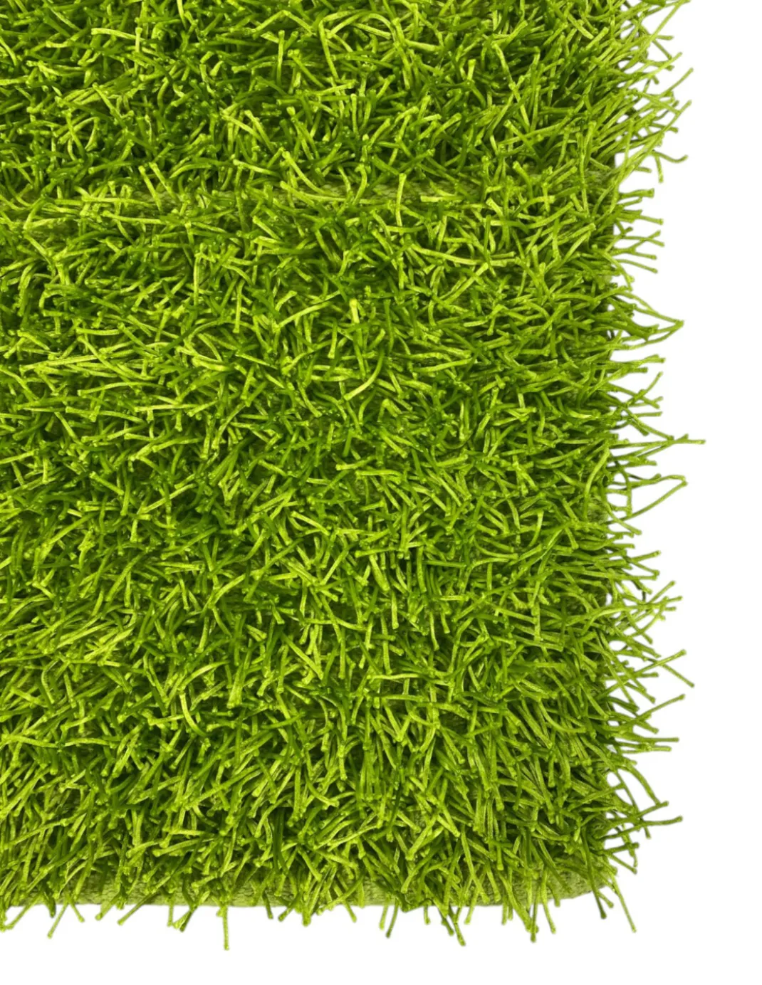 Tappeto Shaggy Verde Moderno - Pelo Lungo 6 cm - Antiscivolo, 12 Misure - Annodato a Mano, Morbido e Resistente