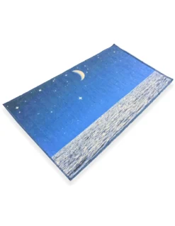 TAPPETO STAMPA DIGITALE EFFETTO SETA LUNA LUNARE CIELO STELLATO