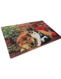 TAPPETO ZERBINO DIGITAL FRIENDS CM.40X60 CANE GATTO CESTO