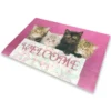 TAPPETO ZERBINO DIGITAL WELCOME CM.40X60 GATTI GATTINI ROSA