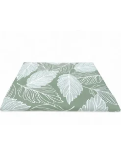 Telo Arredo Copritutto Foglie Verde – Gran Foulard Multiuso in Cotone – Copriletto, Copridivano – Made in Italy