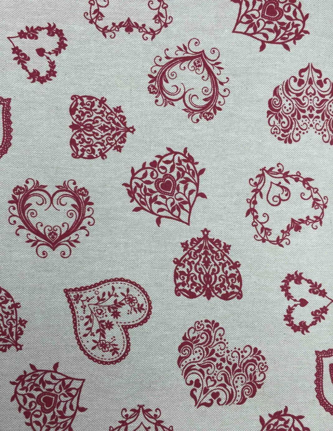 TELO ARREDO Copritutto GRAN FOULARD Copriletto COPRIDIVANO Tessuto MIROS CUORE ROSSO