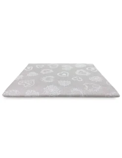 TELO Arredo COPRITUTTO Gran Foulard COPRILETTO Copridivano TESSUTO CUORE Bianco