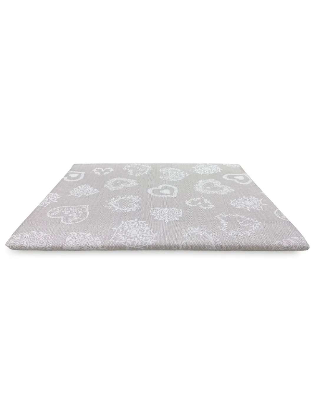 TELO Arredo COPRITUTTO Gran Foulard COPRILETTO Copridivano TESSUTO CUORE Bianco