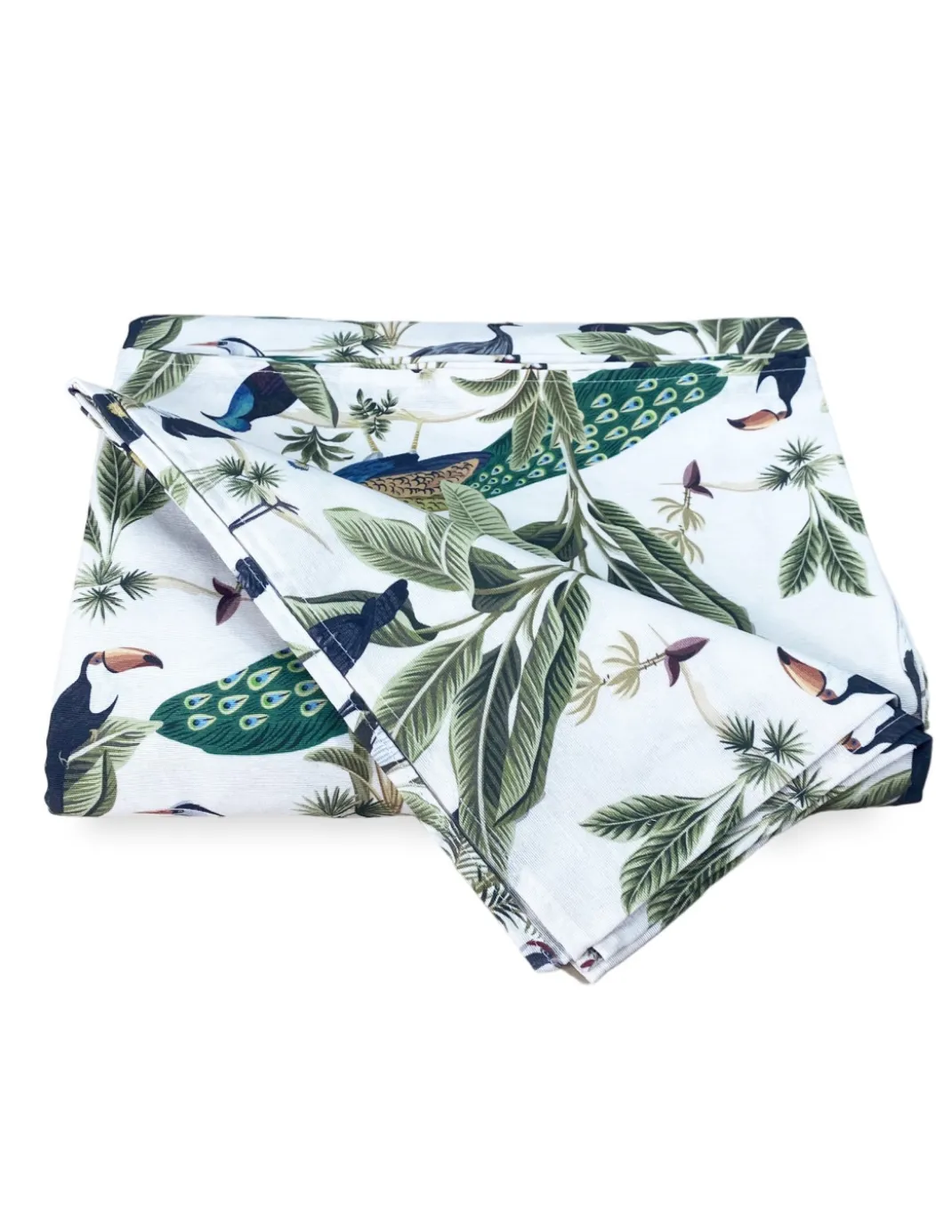 TELO ARREDO copritutto GRAN FOULARD COPRILETTO copridivano TESSUTO LONETA BIRDY con Uccelli