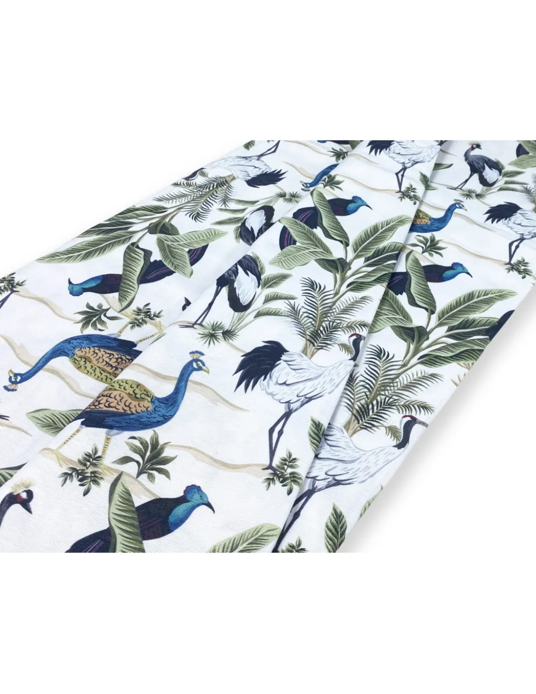 TELO ARREDO copritutto GRAN FOULARD COPRILETTO copridivano TESSUTO LONETA BIRDY con Uccelli