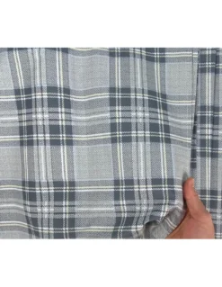TELO ARREDO copritutto GRAN FOULARD copriletto COPRIDIVANO tessuto SCOZZESE Grigio