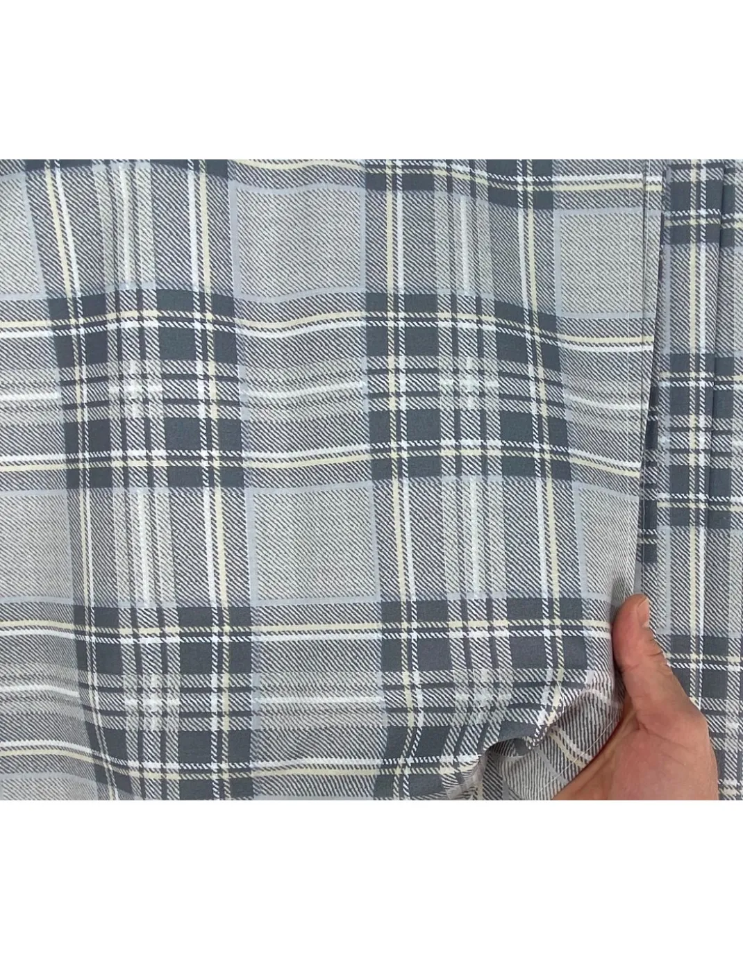 TELO ARREDO copritutto GRAN FOULARD copriletto COPRIDIVANO tessuto SCOZZESE Grigio
