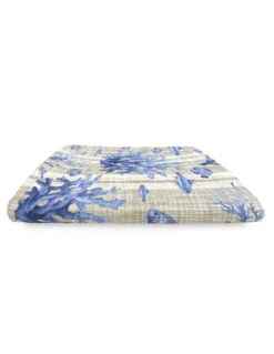 TELO ARREDO copritutto GRAN FOULARD COPRILETTO copridivano PESCI mare marino BLU