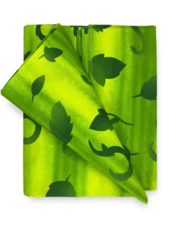 TELO ARREDO copritutto GRAN FOULARD copriletto COPRIDIVANO tessuto FOGLIA VERDE
