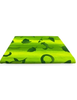 TELO ARREDO copritutto GRAN FOULARD copriletto COPRIDIVANO tessuto FOGLIA VERDE