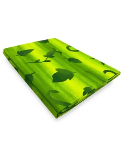 TELO ARREDO copritutto GRAN FOULARD copriletto COPRIDIVANO tessuto FOGLIA VERDE