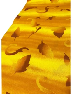 TELO ARREDO copritutto GRAN FOULARD copriletto COPRIDIVANO tessuto FOGLIA GIALLA