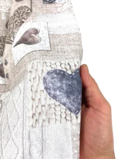 TELO ARREDO copritutto GRAN FOULARD COPRILETTO copridivano Tirolese SHABBY BEIGE