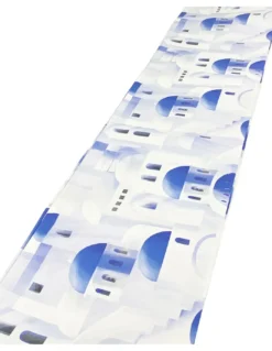 TELO ARREDO copritutto GRAN FOULARD COPRILETTO copridivano SANTORINI blu