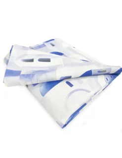 TELO ARREDO copritutto GRAN FOULARD COPRILETTO copridivano SANTORINI blu