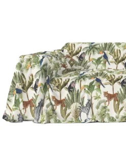 TELO ARREDO copritutto GRAN FOULARD COPRILETTO copridivano GIUNGLA