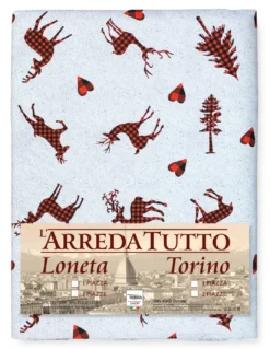 TELO ARREDO copritutto GRAN FOULARD COPRILETTO copridivano tessuto DIGITY CERVI grigio chiaro in puro cotone
