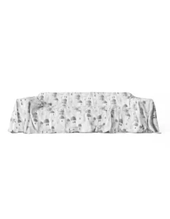 TELO ARREDO copritutto GRAN FOULARD COPRILETTO copridivano SANTORINI grigio