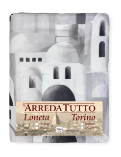 TELO ARREDO copritutto GRAN FOULARD COPRILETTO copridivano SANTORINI grigio