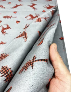TELO ARREDO copritutto GRAN FOULARD COPRILETTO copridivano tessuto DIGITY CERVI grigio scuro in puro cotone