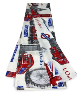 TELO ARREDO copritutto GRAN FOULARD COPRILETTO copridivano TESSUTO LONETA LONDRA new 20