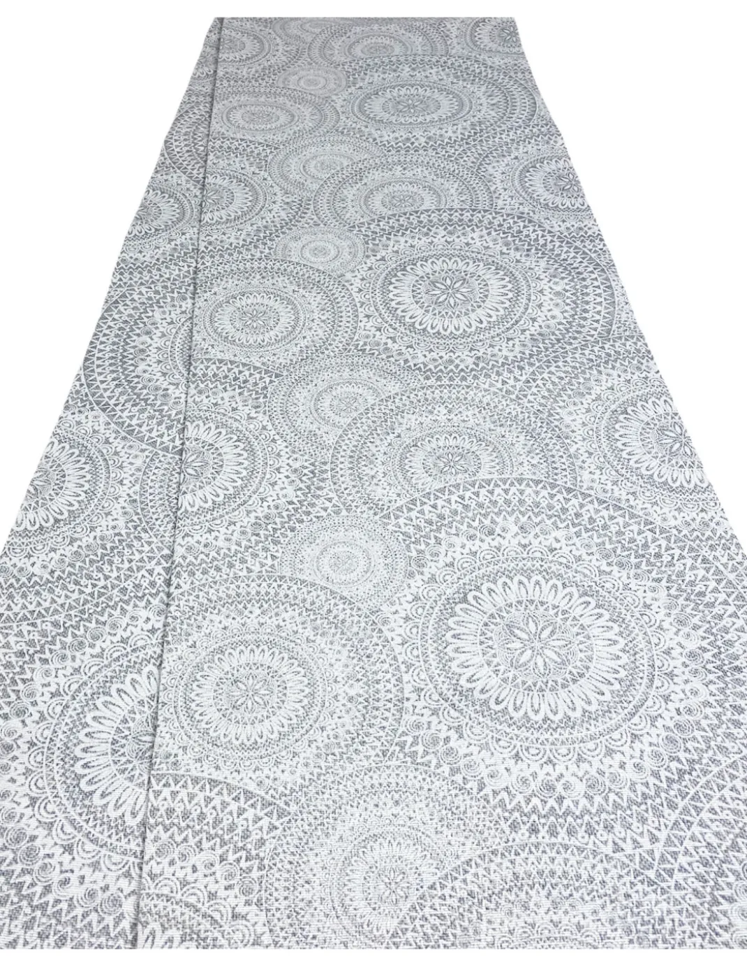 TELO ARREDO copritutto GRAN FOULARD COPRILETTO copridivano TESSUTO LONETA CERCHI grigio
