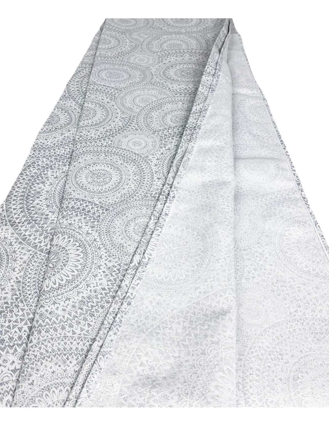 TELO ARREDO copritutto GRAN FOULARD COPRILETTO copridivano TESSUTO LONETA CERCHI grigio