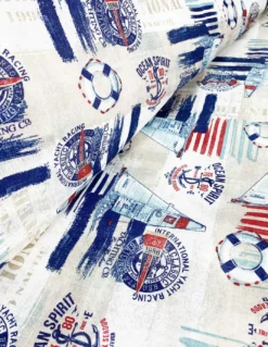 TELO ARREDO copritutto GRAN FOULARD COPRILETTO copridivano TESSUTO LONETA mare MARINO VELA BLU