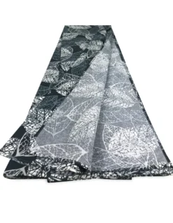 TELO ARREDO copritutto GRAN FOULARD COPRILETTO copridivano TESSUTO LONETA FOGLIA LEAF