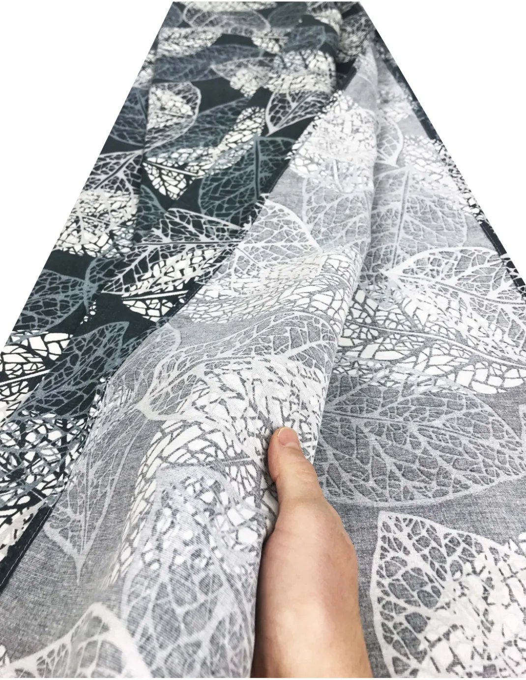 TELO ARREDO copritutto GRAN FOULARD COPRILETTO copridivano TESSUTO LONETA FOGLIA LEAF