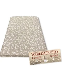 TELO ARREDO copritutto GRAN FOULARD copriletto COPRIDIVANO tessuto DORY ARABESCO BIANCO